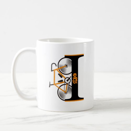 Road cycling letter name  coffee mug