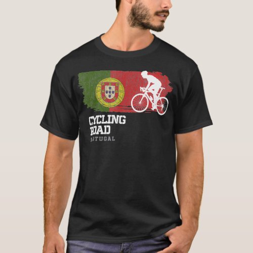 Road Cycling Portugal Road Bike Speed Bicycle pare T_Shirt