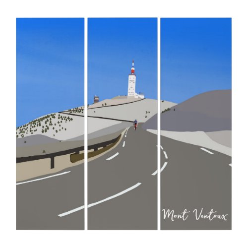 Road cycling road bike cyclist mont ventoux triptych