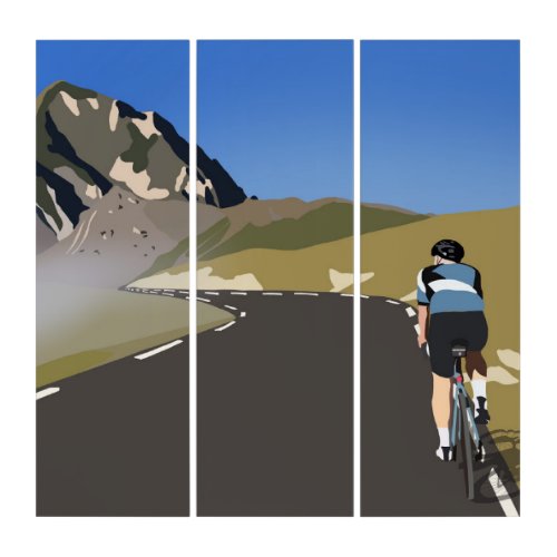 Road cycling road bike cyclist tourmalet triptych