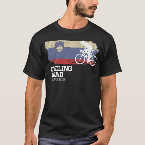 Road Cycling Slovenia Road Bike Speed Bicycle Cycl T_Shirt
