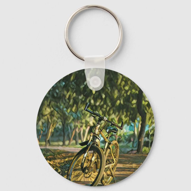 Road cyclist gifts keychain (Front)