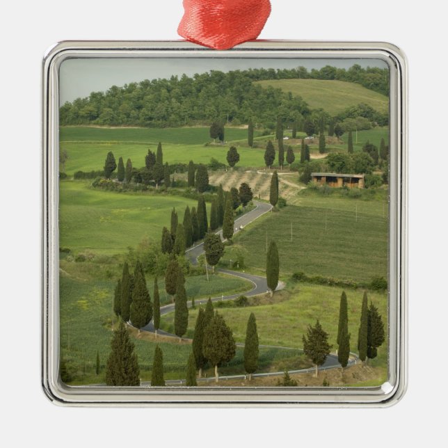 Road from Pienza to Montepulciano, Metal Ornament (Front)