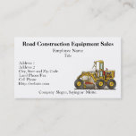 Road Grader Construction Business Cards