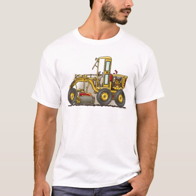 Road Grader Construction Mens T-Shirt (Front)