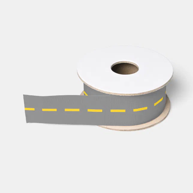 Road Grosgrain Ribbon | Zazzle