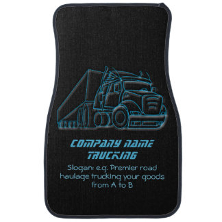 Road Haulage Semi-Truck blue logo Car Floor Mat