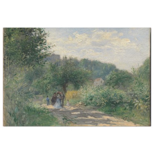 ROAD IN LOUVECIENNES BY RENOIR TISSUE PAPER
