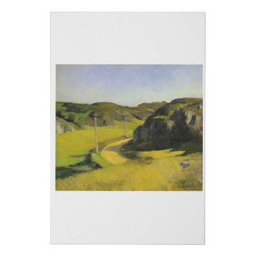 Road in Maine _ Edward Hopper Faux Canvas Print