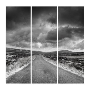 Road in Rainstorm Triptych