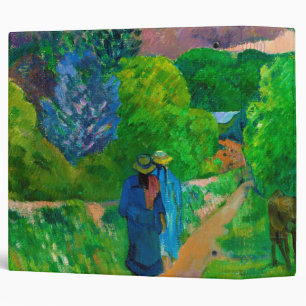 Road in Tahiti, Gauguin 3 Ring Binder