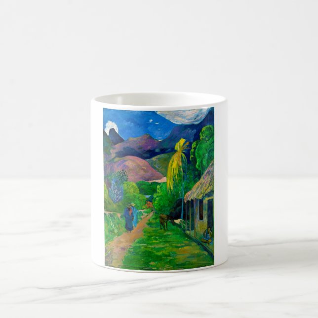 Road in Tahiti, Gauguin Coffee Mug (Center)