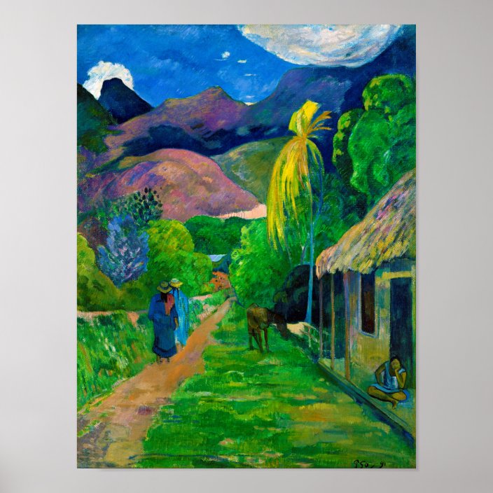 Road in Tahiti, Gauguin Poster | Zazzle.com