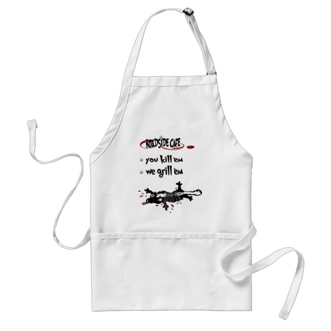 road kill adult apron (Front)