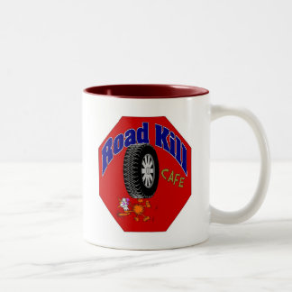 Road kill Cafe 2 Two-Tone Coffee Mug