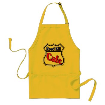 Road Kill Cafe Adult Apron by figstreetstudio at Zazzle