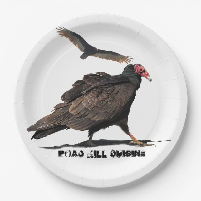 ROAD KILL CUISINE PAPER PLATES (Front)