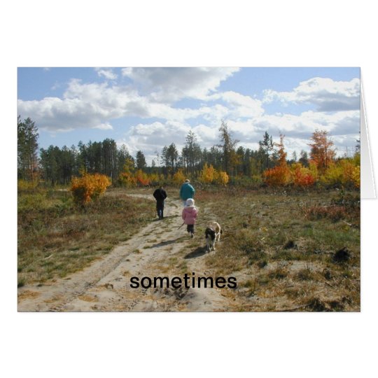 road less traveled card