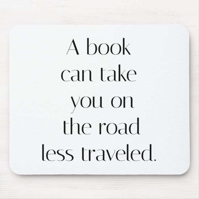 Road Less Traveled Mouse Pad (Front)