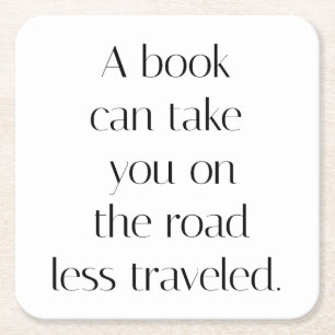 Road Less Traveled Paper Coaster