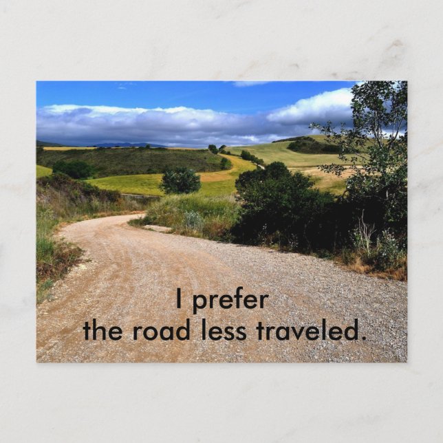 Road Less Traveled Postcard (Front)