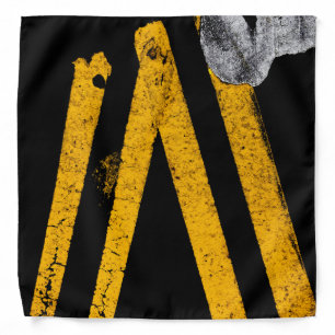 Road Painted Yellow Lines Bandana