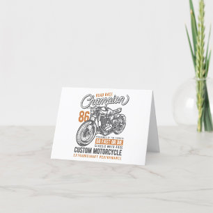 Road Race Champion Thank You Card