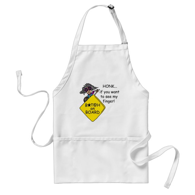 Road Rage Humor Adult Apron (Front)