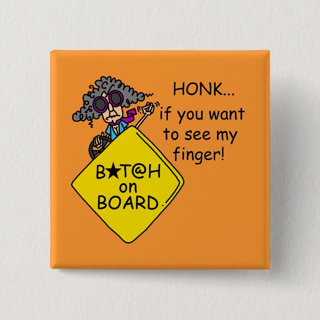 Road Rage Humor Button (Front)