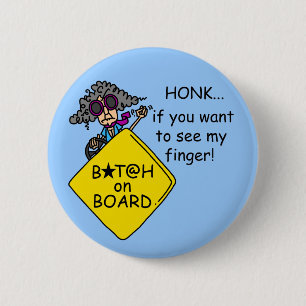 Road Rage Humor Button