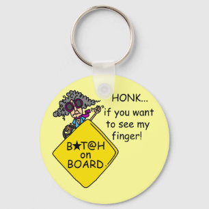 Road Rage Humor Keychain