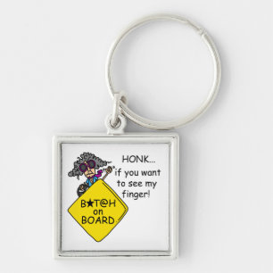 Road Rage Humor Keychain