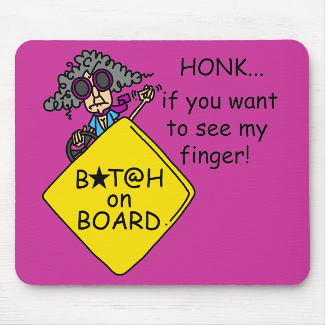 Road Rage Humor Mouse Pad (Front)