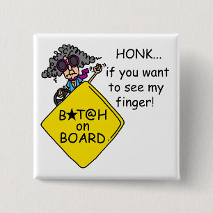 Road Rage Humor Pinback Button