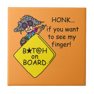 Road Rage Humor Tile