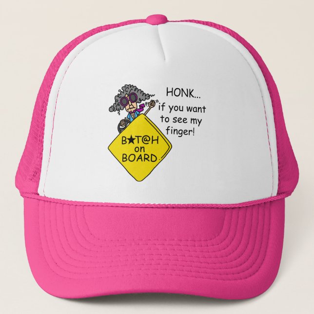 Road Rage Humor Trucker Hat (Front)