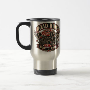 Road Rider Vintage Motorcycle Travel Mug