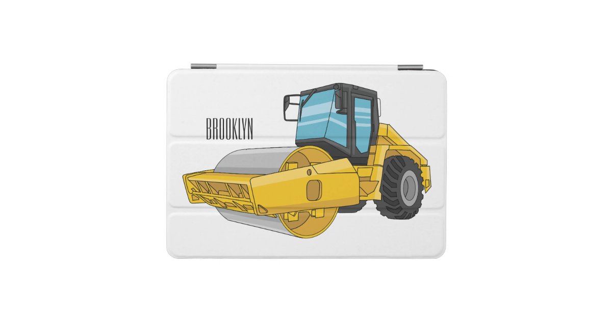 Road roller cartoon illustration iPad mini cover | Zazzle Road roller cartoon illustration iPad mini cover | Zazzle