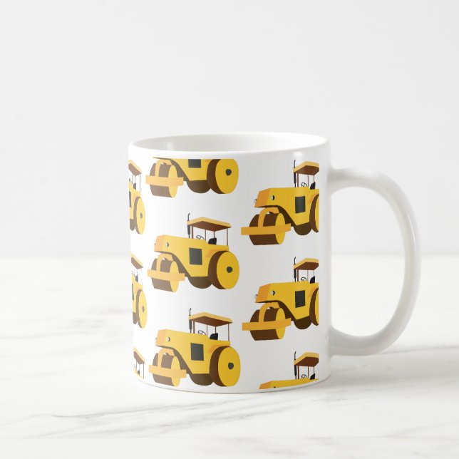 Road Roller Compactor Construction Truck Coffee Mug (Right)