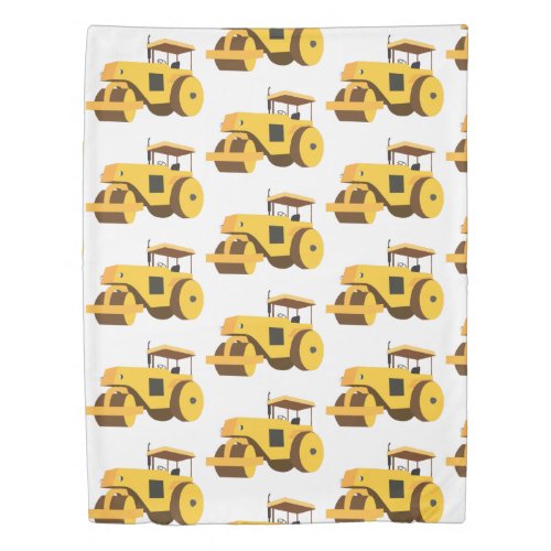 Road Roller Compactor Construction Truck Duvet Cover