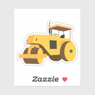 Road Roller Compactor Construction Truck Sticker