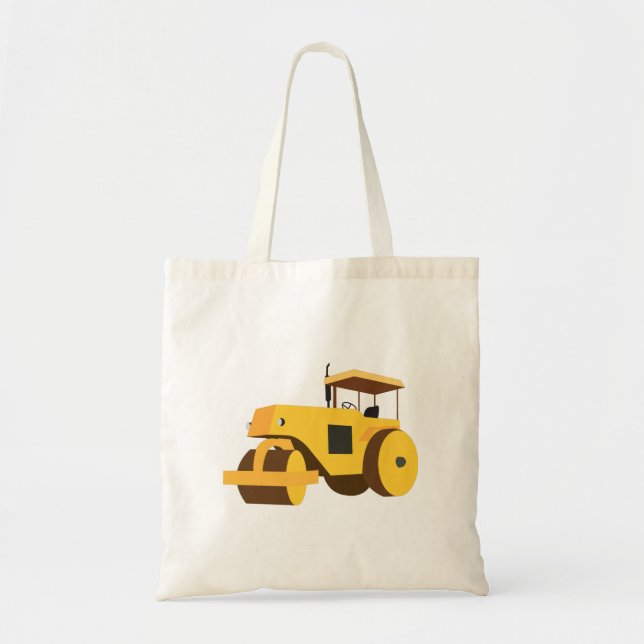 Road Roller Compactor Construction Truck Tote Bag (Front)