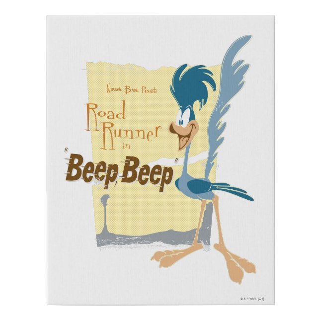 ROAD RUNNER™ BEEP BEEP!™ FAUX CANVAS PRINT (Front)