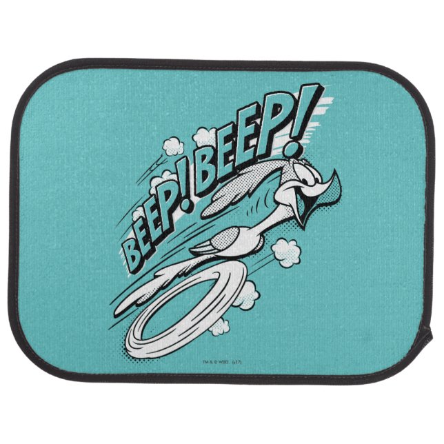 T M  ROAD RUNNER™ BEEP BEEP!™ Halftone Car Floor Mat | Zazzle