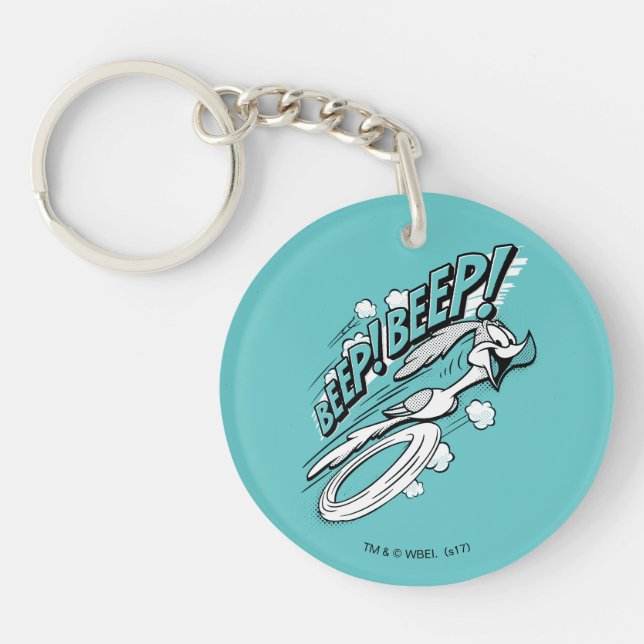 ROAD RUNNER™ BEEP BEEP!™ Halftone Keychain (Front)