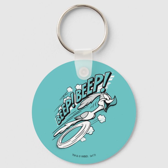 ROAD RUNNER™ BEEP BEEP!™ Halftone Keychain (Front)