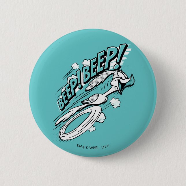 ROAD RUNNER™ BEEP BEEP!™ Halftone Pinback Button (Front)