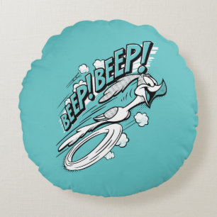 ROAD RUNNER™ BEEP BEEP!™ Halftone Round Pillow