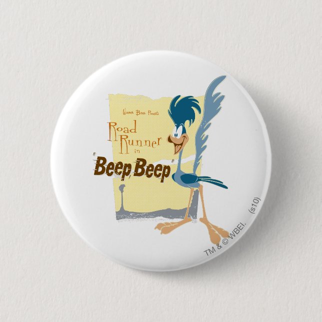 ROAD RUNNER™ BEEP BEEP!™ PINBACK BUTTON (Front)