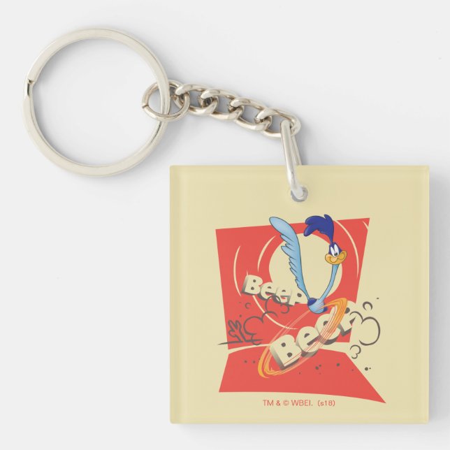 ROAD RUNNER™ BEEP BEEP!™ Sunset Graphic Keychain (Front)